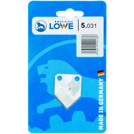 Original LÖWE Lama di ricambio 5.031, lama triangolare – 1 lama affilata per forbici industriali originali LÖWE, 5.504, per tagli precisi ad angolo retto di tubi corrugati, tubi in gomma, tubi per