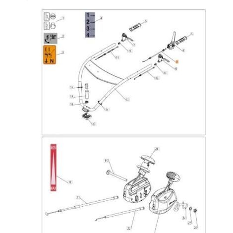 ORIGINAL MOTORBREMSKABEL EMAK PB0308050012