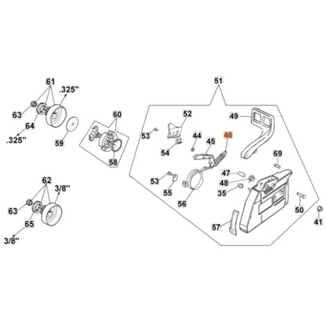 ORIGINAL OLEOMAC GS630 GS720 Kettensägenfeder 099900152AR 099900152A