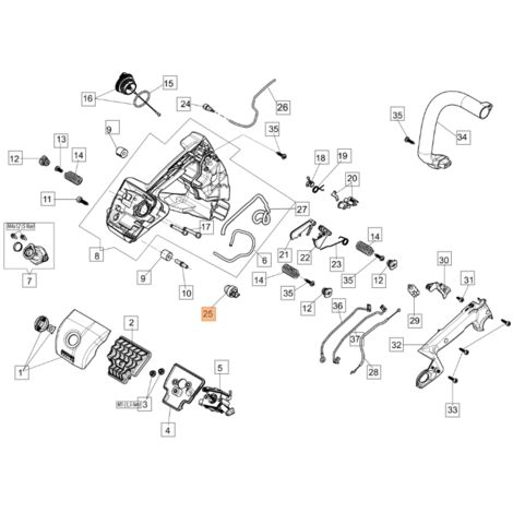 Original OLEOMAC Luftspülung für motsega GST 250 - GST 360 2318817R