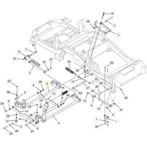 ORIGINAL STIGA HINTERE PLATTEN-HEBEACHSE – 118830849/0