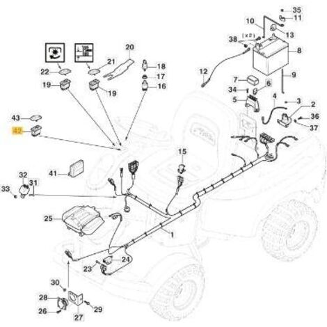 ORIGINAL STIGA HINTERER PARKHEBER-SCHALTER – 9400-0283-01