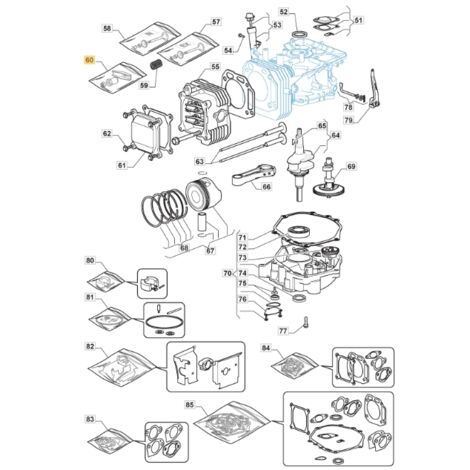 ORIGINAL STIGA moteur soupape culbuteur TRE0801 tracteur de pelouse 118550533/0