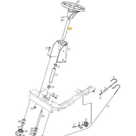 ORIGINAL STIGA OBERLENKSÄULE VC VNGA – 387520117/0