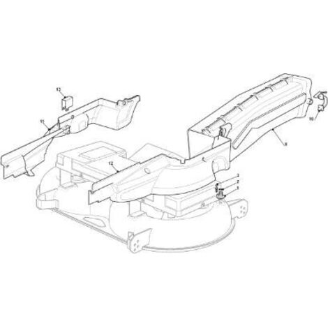 ORIGINAL STIGA RECHTER RIEMENSCHUTZABDECKUNG 122HE (MOA) – 325060152/0