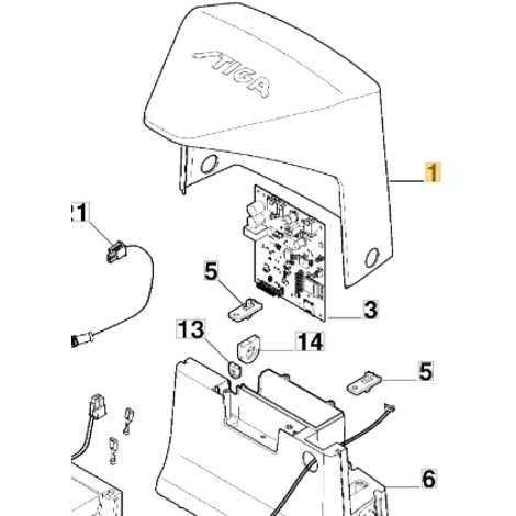 ORIGINAL STIGA robot tondeuse a1500 rkt 322110131/0