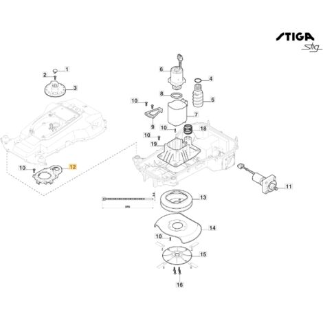 ORIGINAL STIGA robot tondeuse Stig - g300 322110132/0