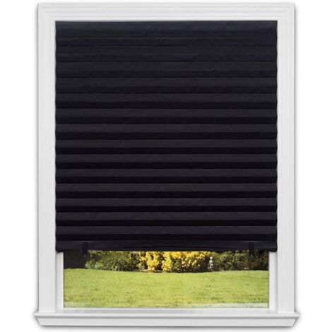 Original Verdunkelungsrollo aus plissiertem Papier, 91,4 cm x 182,9 cm, 6er-Packung, schwarz (Ref. 1617201).