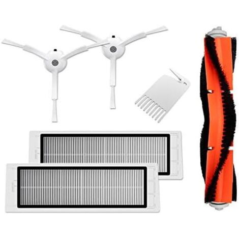 Original Xiaomi MI Robot Aspirateur Roborock robot aspirateur pièces de rechange pièces d'usure ensemble 6 pièces filtre brosse principale brosse latérale ensemble de brosse pack économique