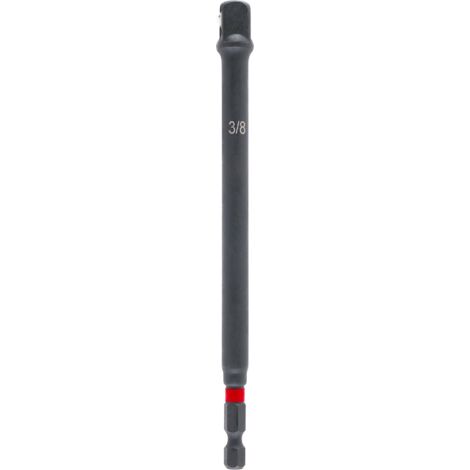 Originale Einhell adattatore per chiave a percussione (acciaio CrV, attacco da 3/8", lunghezza 150 mm, fosfatato al manganese, resistente agli urti, zona di torsione)