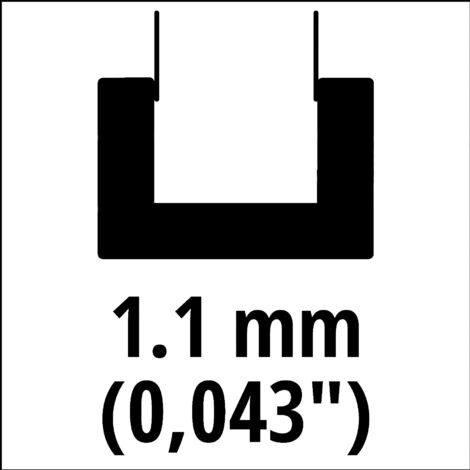 Originale Einhell Barra di ricambio 20 cm (accessorio svettatoio, compatibile per svettatoio elettrico Einhell GC-EC 7520 T, lunghezza 20 cm, spessore 1,1 mm)