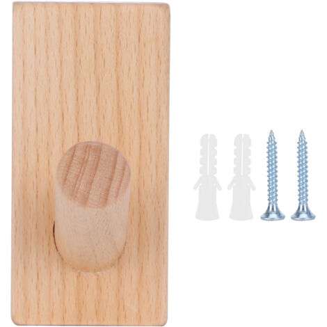 Originaler Wandhaken aus Holz für Türen, Kleider- und Hutablage, Badezimmer und Schlafzimmer