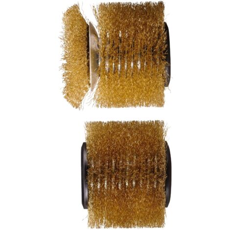 Originali Einhell Spazzole laterali ULTRA per pietra (spazzole per superfici, adatte per pulisci superfici a batteria PICOBELLA di Einhell, spazzole in acciaio per pietra, larghezza 215 mm)