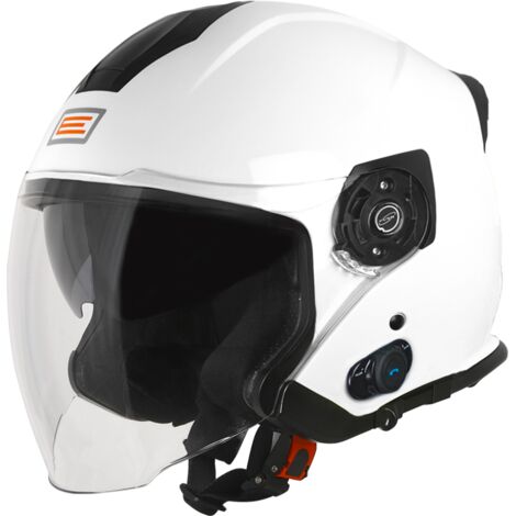 ORIGINE PALIO 2.0 + BT SOLID weißer Hochglanzhelm XL