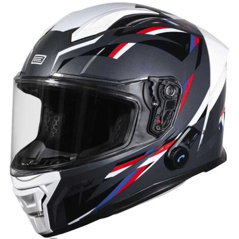 ORIGINE PISTA MESH + BT glänzend weiß kühlgrau S Helm