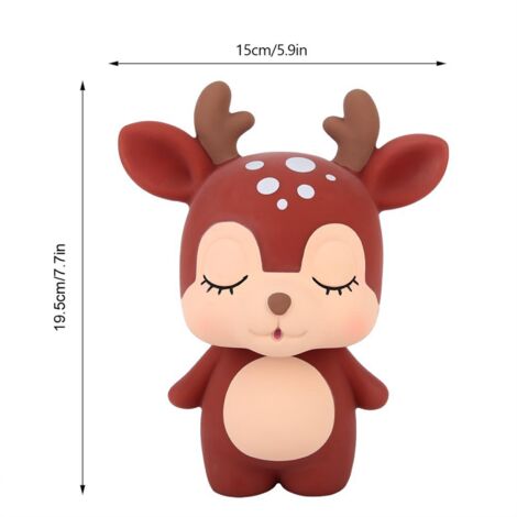 Originelle braune Spardose in Tierform, eine witzige und praktische Dekoration für Zuhause