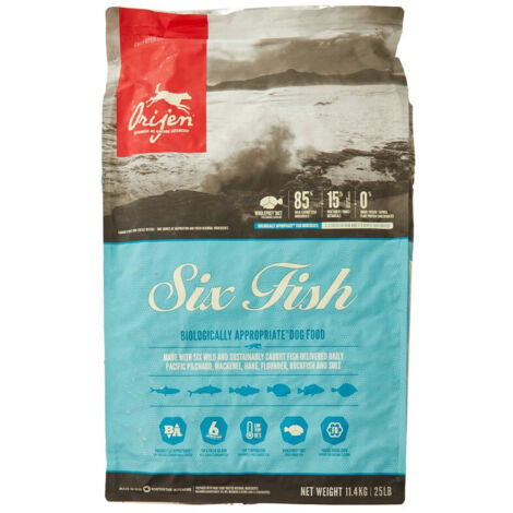 Orijen Six Fish Adult alimentación para perros 11,4 kg