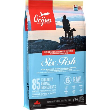 Orijen Six Fish Adult alimentation chien 11.4 kg
