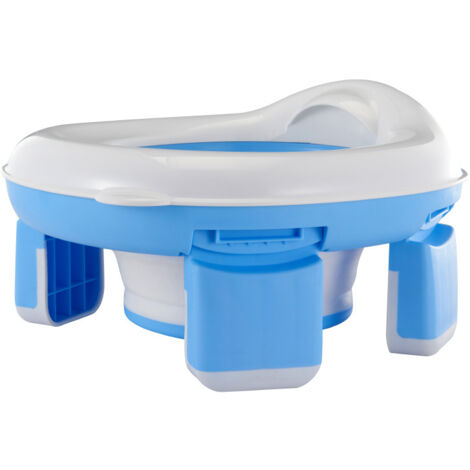 Orinal de viaje plegable, asiento de inodoro plegable 3 en 1 para niños, 20 bolsas de almacenamiento portátiles, inodoro plegable para niños, inodoro de viaje para niños, asiento elevador para bebés