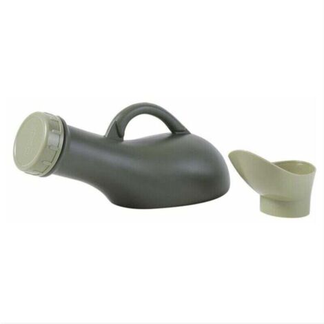 Orinatoio portatile unisex per uomo e donna: pistola per orinatoio con manico a tappo, bottiglia per orinatoio, pipì, auto, piscioir per viaggi, in plastica, antireflusso, per letto, notte, campeggio,