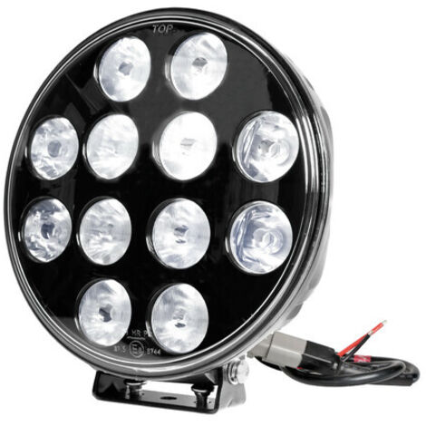 Orion, proiettore supplementare a 12 Led - 12/24V - Ø 215 mm - Nero