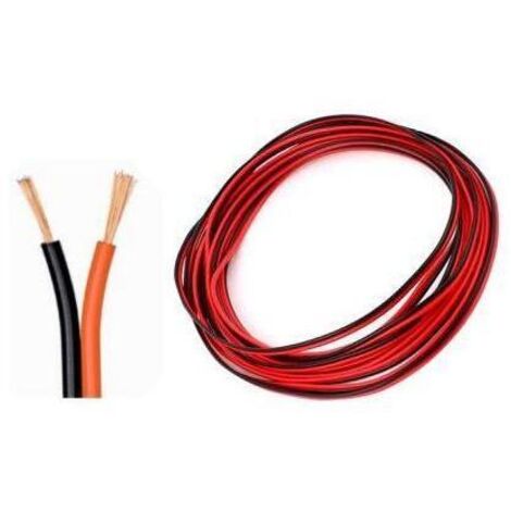 ORION91 CABLE PARA AUDIO 10M 2X0.5MM BICOLOR ROJO-NEGRO SpazioLuzio Elec CL.1