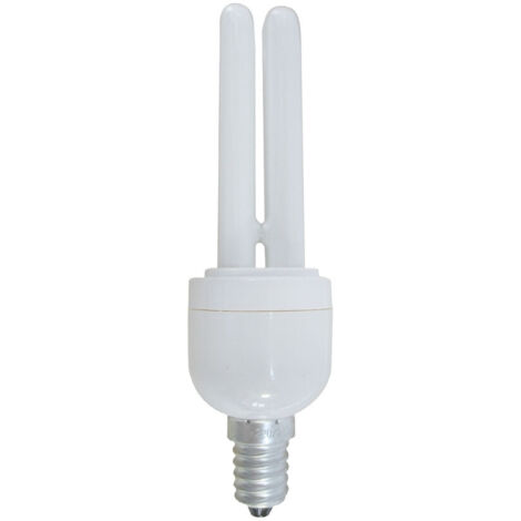 ORION91 Pack x 10 unidades BOMBILLA CFL 2U MINI T3 E14 11W 528LM 2700K 6000H NINE&ONE - SpazioLuzio