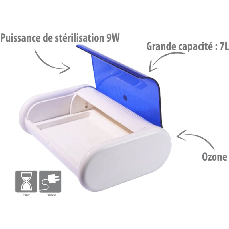 Boîtier de désinfection uv Orium Pure 9 w, 254 nm, l. 398 mm, 230 v ( Prix pour 1 )