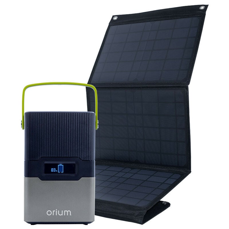 Orium - Pack Station d'énergie portative izywatt 250 et panneau solaire 30W