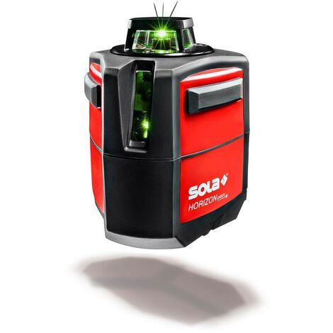 Orizzonte verde linea laser professionale