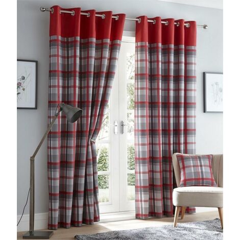 Orleans Red Curtains 46 x 54 - BM