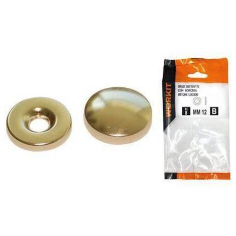 ORLO SOTTOVITE + BORCHIA OTTONE LUCIDO SELF WORKIT - MM 20 CF=PZ 6 - 5 Confezioni