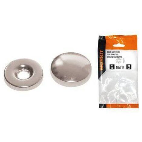 ORLO SOTTOVITE + BORCHIA OTTONE NIC SELF WORKIT - MM 16 CF=PZ 8 - 5 Confezioni