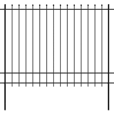 Ornamental Security Palisade Fence Steel Pointed Top 600x175 cm
