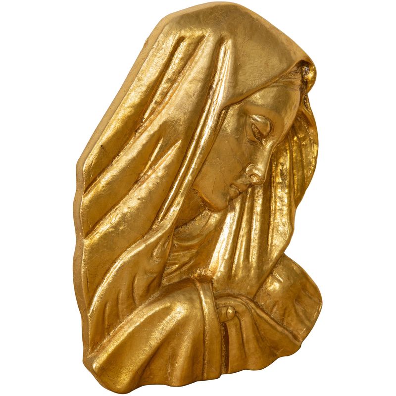 

Biscottini - ORNAMENTO DE PARED CARA DE VIRGEN ACABADO DORADO ENVEJECIDO HECHO EN ITALIA