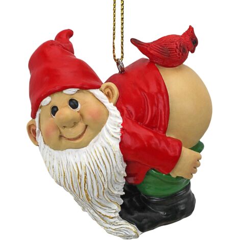 Ornamento di Natale - Garden Gnomes Figurine - Loonie Moonie Gnome - Gnomi Spregiudicatezza - Statue Mooning Gnomi