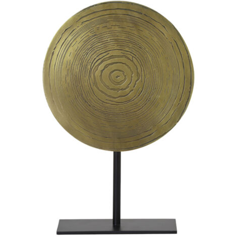 Ornamento Light & Living su base Sasim bronzo antico spirale nero