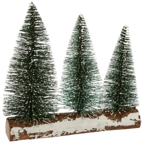 Ornamento natalizio 3 abeti s ramo h 22 cm - Feeric lights & christmas