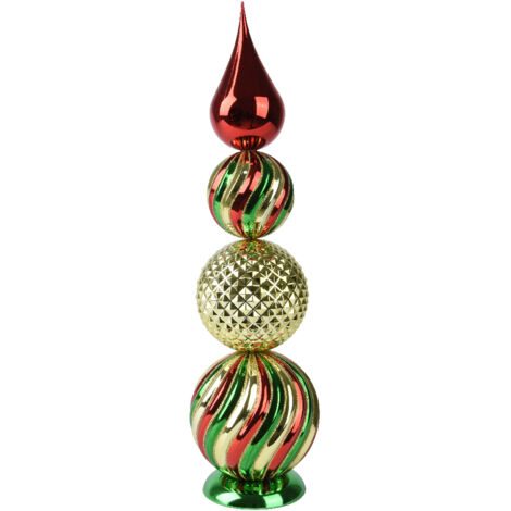 Ornamento polistirolo rosso 15x52 cm
