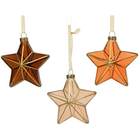 Ornamento Stella Vt trasparente ass 10xH10,5
