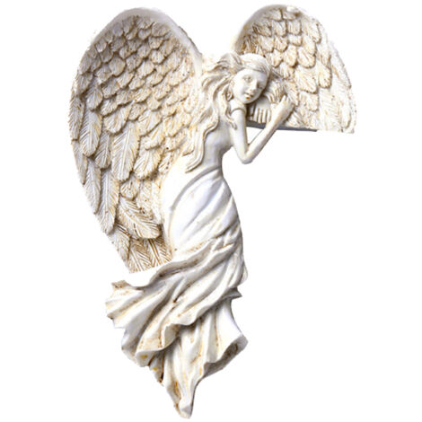 Ornement d'Ange en Résine Vintage pour Porte - Décoration Murale et Suspension - Modèle W300 Z
