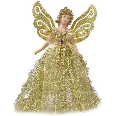 Ornement d'ange pour sapin de Noël, cadeau traditionnel d'ange pour sapin de Noël, décoration de sapin de Noël, ornement, décoration à suspendre, pendentif ange ailé pour sapin de Noël