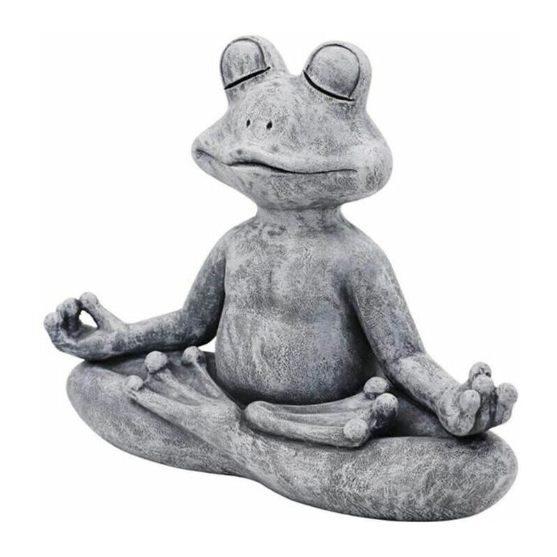 Ornement de décoration de jardin de statue de grenouille de méditationExtérieur