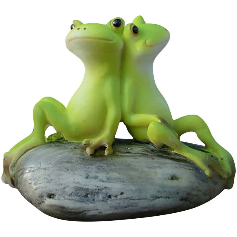 Feiyue - Ornement de grenouilles Ornement de pot de fleur Ornement de voiture mignon