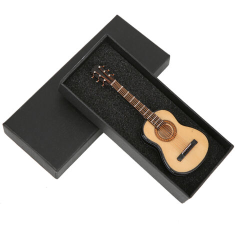 Ornement de Guitare en Tilleul 3D pour Frigo - Décoration Murale 10 cm
