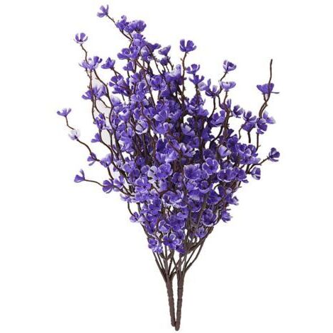 Ornement de Table à fleurs artificielles, fausses fleurs violettes, pour la maison, le bureau, pour une fête de mariage