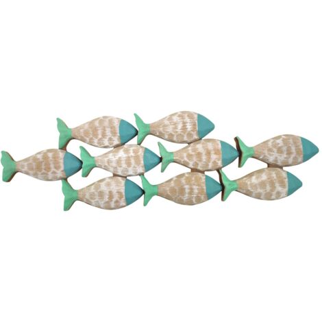 Ornement mural en forme de poisson pour la décoration de la maison moderne, élément décoratif pour le jardin et le salon