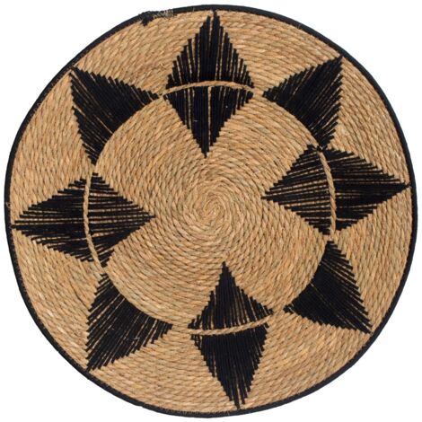 Ornement mural naturel en palmier et jonc de mer, pour décoration de jardin, Style Boho, peinture décorative d'intérieur