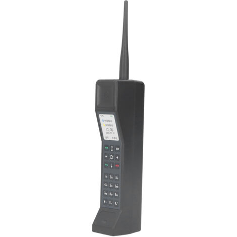 Ornement Téléphone Brique Vintage Années 80-90 Accessoire Photo Décor Rétro Modèle Noir