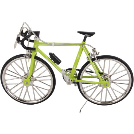 Ornement Vélo Détachable 3D - Décoration Bureau Modèle Voiture 11.5x19.5cm - Cadeau Anniversaire pour Tous Âges - Vert